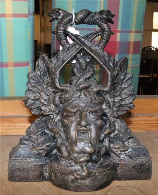 Falkirk Foundry cast iron Medusa door stop